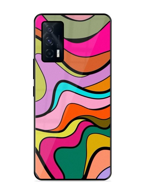 Wavy Wonder Glossy Soft Edge Case for Iqoo 7 (5G) Chachhi