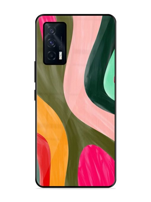 Wavy Wonderland Glossy Soft Edge Case for Iqoo 7 (5G) Chachhi