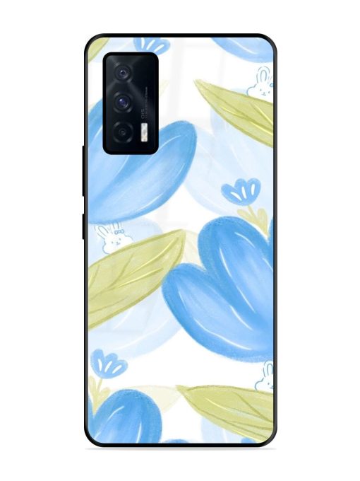 Bunny'S Blue Garden Glossy Soft Edge Case for Iqoo 7 (5G) Chachhi