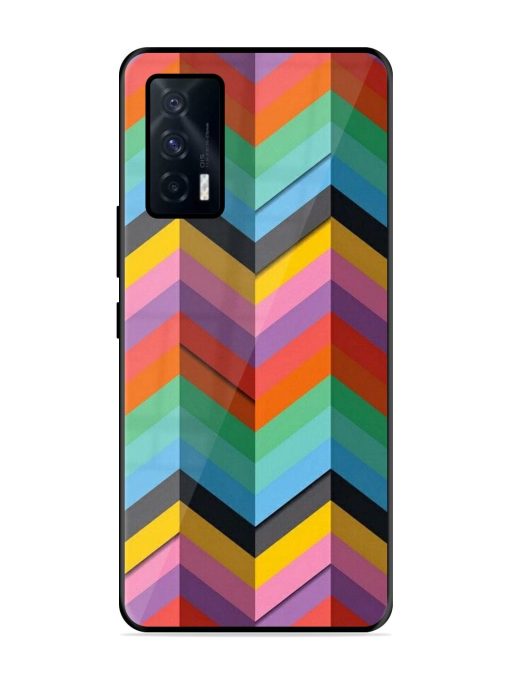 Colorful Zigzag Glossy Soft Edge Case for Iqoo 7 (5G) Chachhi