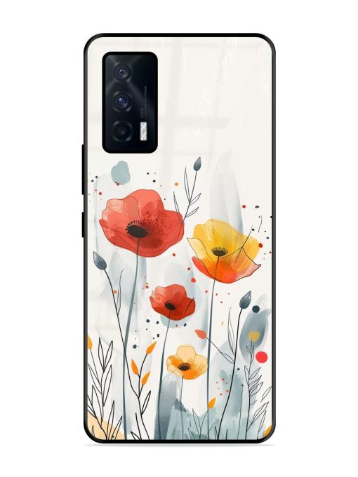 Poppy Fields Glossy Soft Edge Case for Iqoo 7 (5G) Chachhi