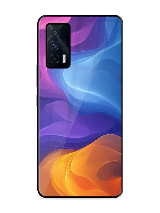 Cosmic Currents Glossy Soft Edge Case for Iqoo 7 (5G) Chachhi