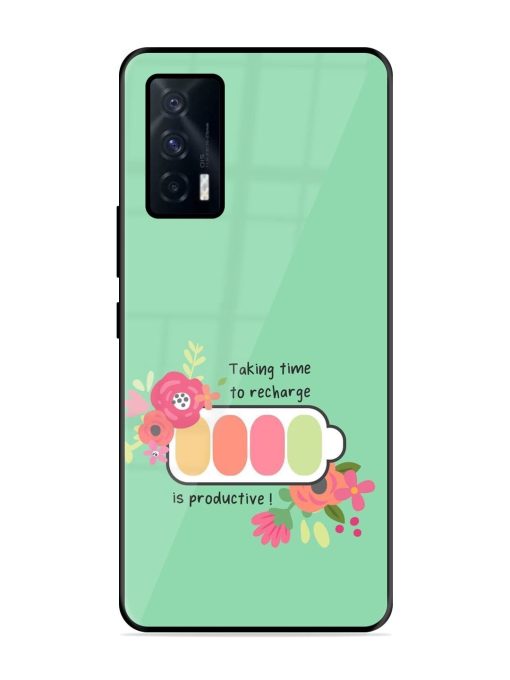 Recharge And Bloom Glossy Soft Edge Case for Iqoo 7 (5G) Chachhi