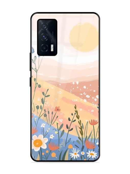 Golden Hour Blooms Glossy Soft Edge Case for Iqoo 7 (5G) Chachhi