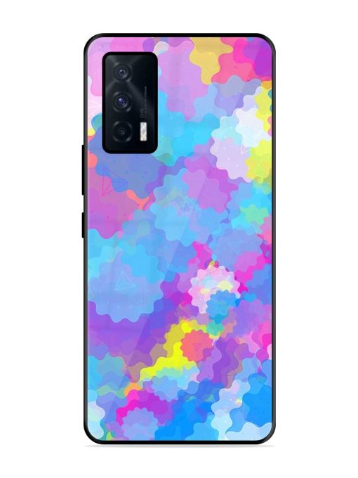 Psychedelic Cloud Burst Glossy Soft Edge Case for Iqoo 7 (5G) Chachhi