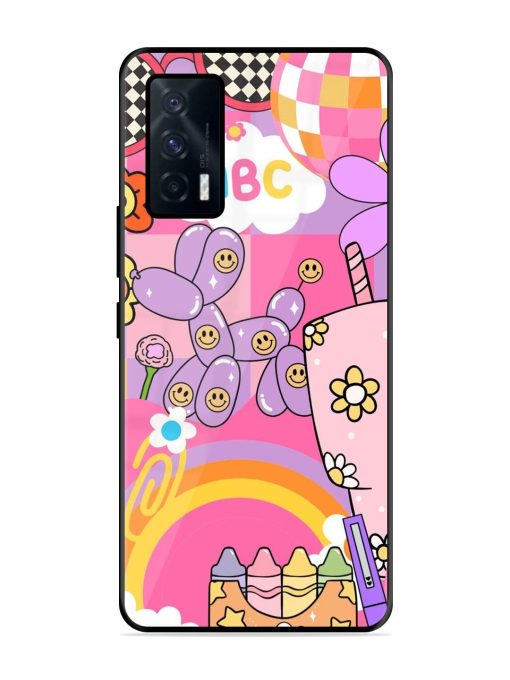 Whimsical Y2K Chaos Glossy Soft Edge Case for Iqoo 7 (5G) Chachhi