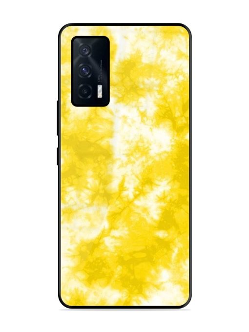 Golden Tie-Dye Twirl Glossy Soft Edge Case for Iqoo 7 (5G) Chachhi