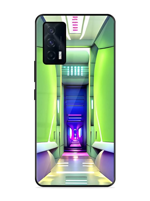 Neon Corridor Glossy Soft Edge Case for Iqoo 7 (5G) Chachhi