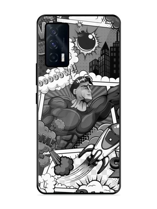 Comic Book Chaos Glossy Soft Edge Case for Iqoo 7 (5G) Chachhi