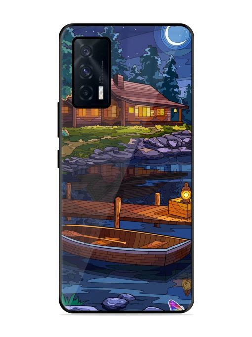 Moonlit Serenity Glossy Soft Edge Case for Iqoo 7 (5G) Chachhi