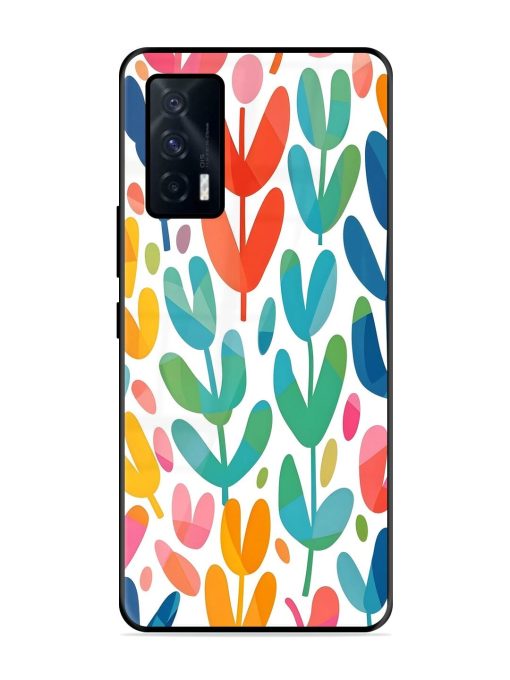 Rainbow Of Blooms Glossy Soft Edge Case for Iqoo 7 (5G) Chachhi