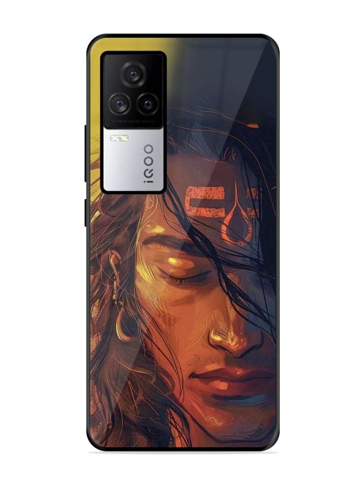 Tranquil Shiva Glossy Soft Edge Case for Iqoo 7 Legend (5G) Chachhi