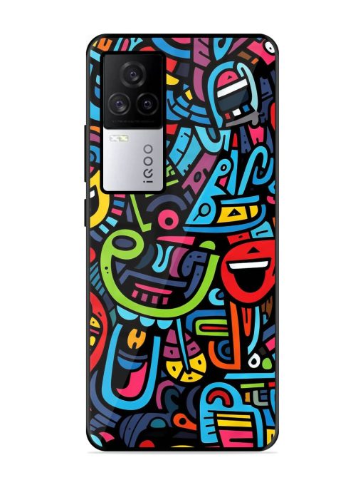 Doodlephoria Glossy Soft Edge Case for Iqoo 7 Legend (5G) Chachhi