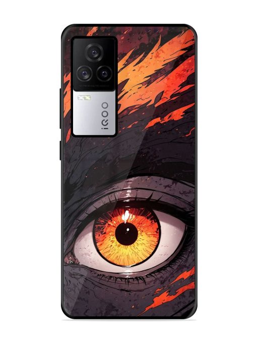 Inferno Gaze Glossy Soft Edge Case for Iqoo 7 Legend (5G) Chachhi