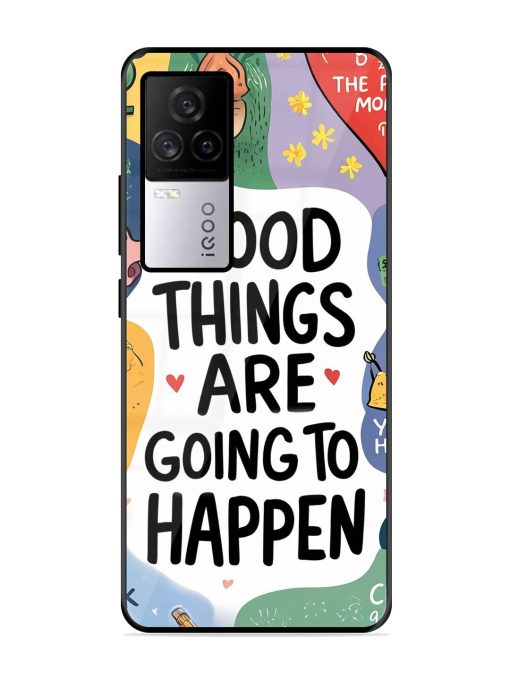 Uplifting Scribbles Glossy Soft Edge Case for Iqoo 7 Legend (5G) Chachhi