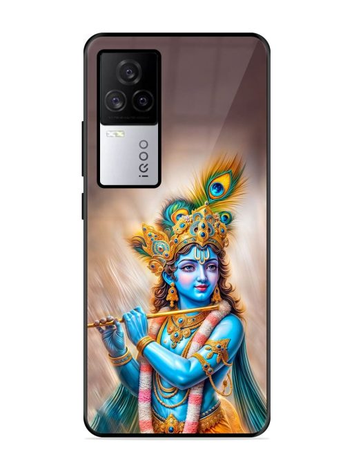 Divine Krishna Glossy Soft Edge Case for Iqoo 7 Legend (5G) Chachhi