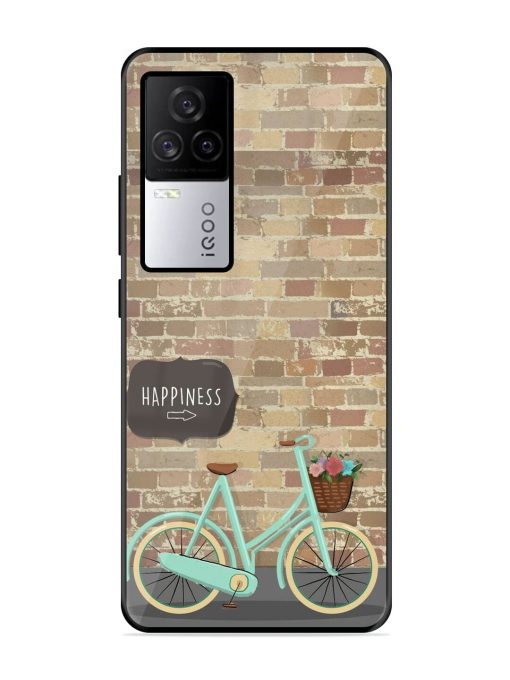 Pedaling Towards Happiness Glossy Soft Edge Case for Iqoo 7 Legend (5G) Chachhi