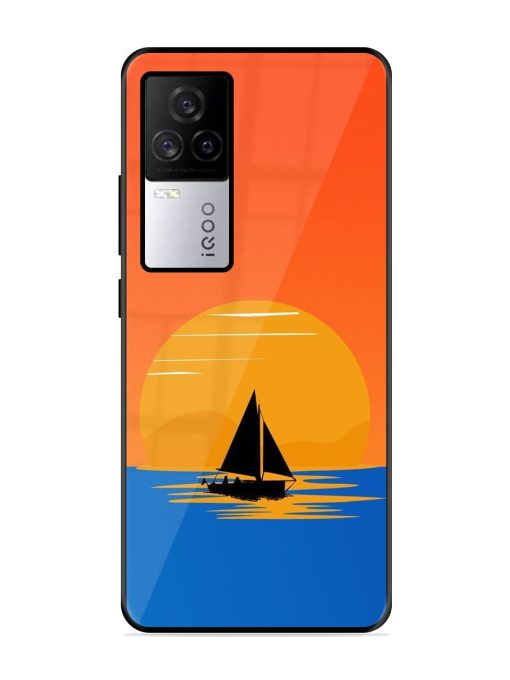 Sunset Sail Glossy Soft Edge Case for Iqoo 7 Legend (5G) Chachhi