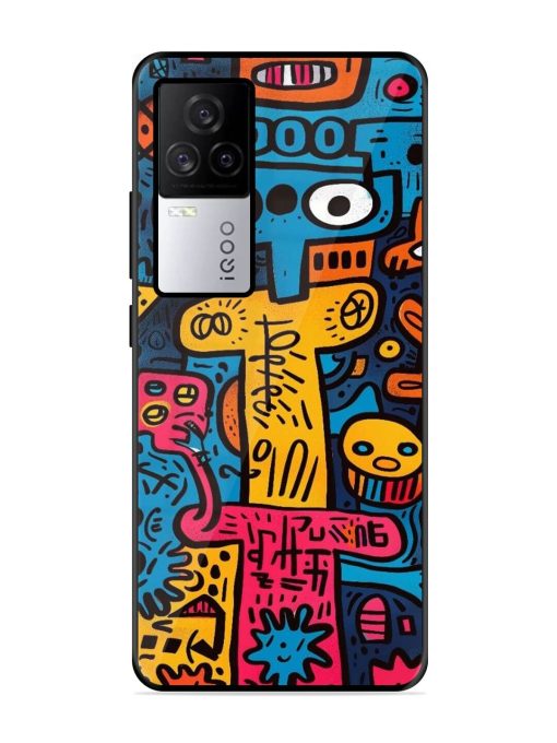 Doodletopia Glossy Soft Edge Case for Iqoo 7 Legend (5G) Chachhi