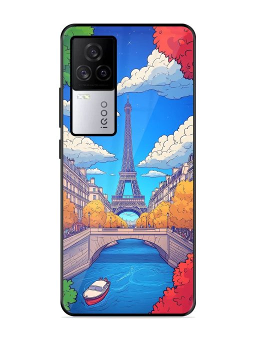 Parisian Panorama Glossy Soft Edge Case for Iqoo 7 Legend (5G) Chachhi