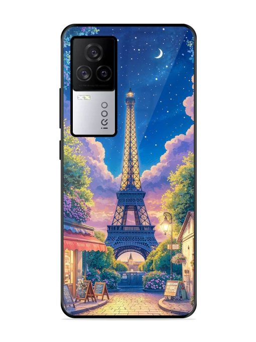 Twilight In Paris Glossy Soft Edge Case for Iqoo 7 Legend (5G) Chachhi