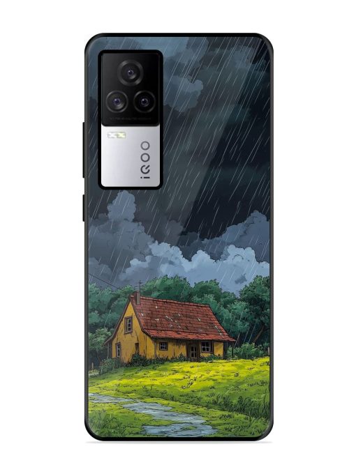 Rainy Day Retreat Glossy Soft Edge Case for Iqoo 7 Legend (5G) Chachhi