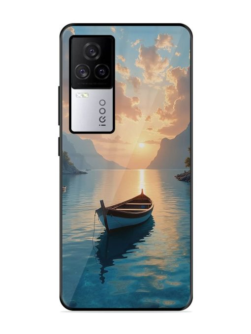 Serene Sunset Glossy Soft Edge Case for Iqoo 7 Legend (5G) Chachhi