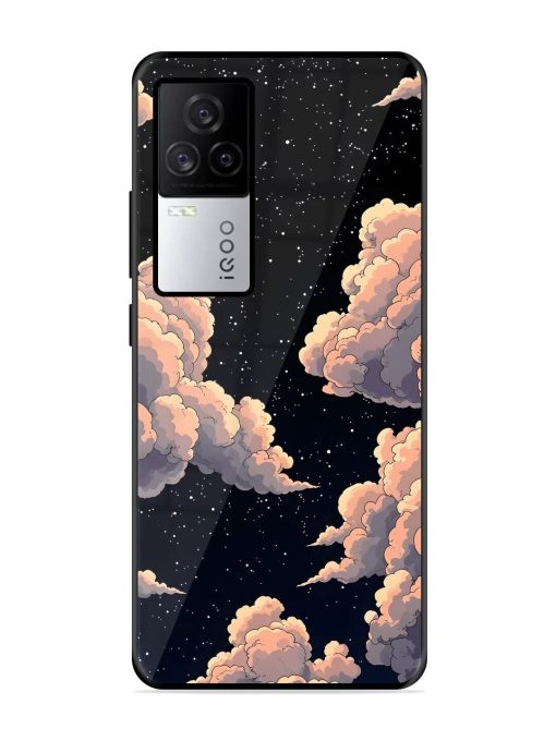 Starry Night Dreams Glossy Soft Edge Case for Iqoo 7 Legend (5G) Chachhi