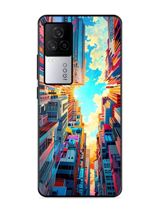 Skyward City Glossy Soft Edge Case for Iqoo 7 Legend (5G) Chachhi