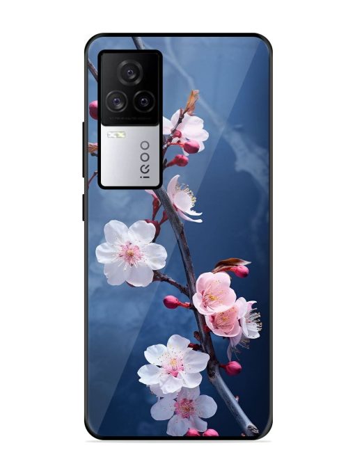 Delicate Blossoms Glossy Soft Edge Case for Iqoo 7 Legend (5G) Chachhi