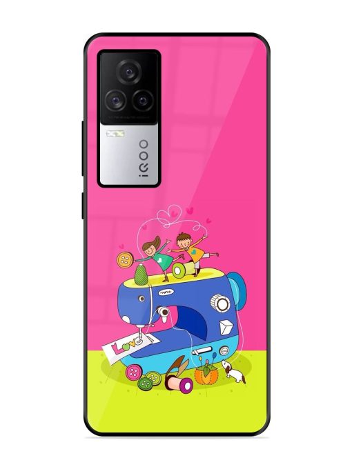 Sew Cute Glossy Soft Edge Case for Iqoo 7 Legend (5G) Chachhi