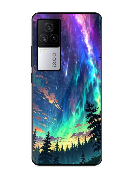 Cosmic Canvas Glossy Soft Edge Case for Iqoo 7 Legend (5G) Chachhi