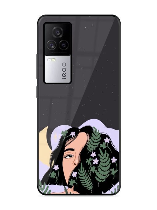 Lunar Lullaby Glossy Soft Edge Case for Iqoo 7 Legend (5G)