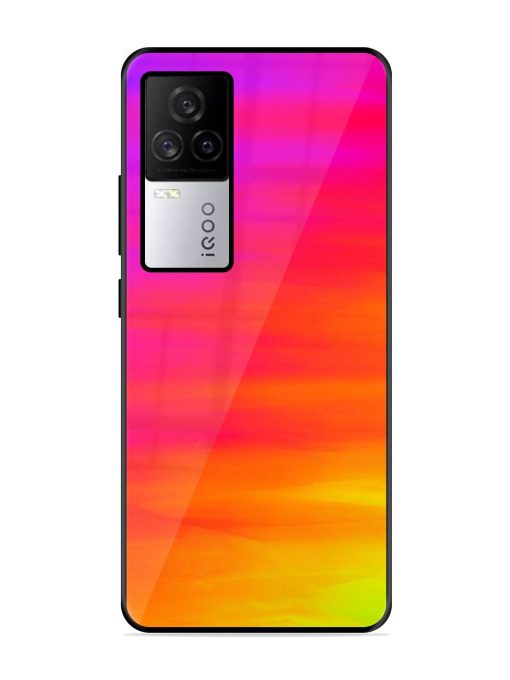 Neon Horizon Glossy Soft Edge Case for Iqoo 7 Legend (5G) Chachhi