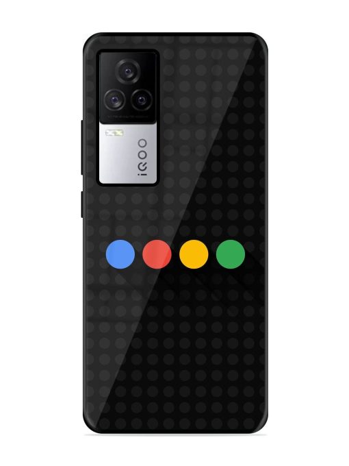 Google Dots Glossy Soft Edge Case for Iqoo 7 Legend (5G) Chachhi