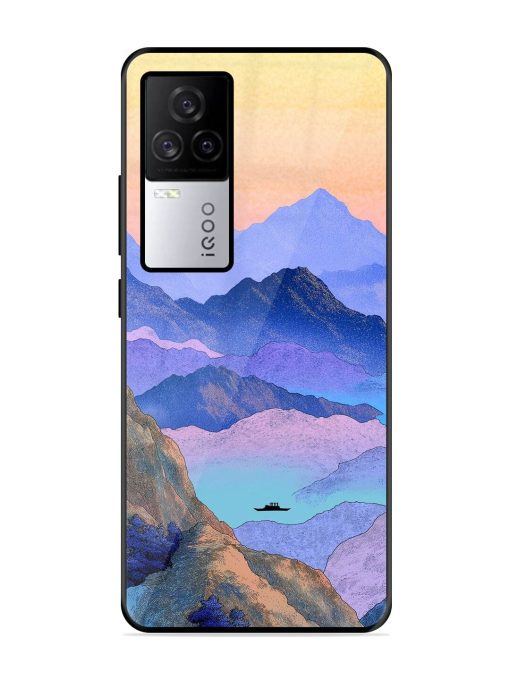 Mountain Mist Glossy Soft Edge Case for Iqoo 7 Legend (5G) Chachhi