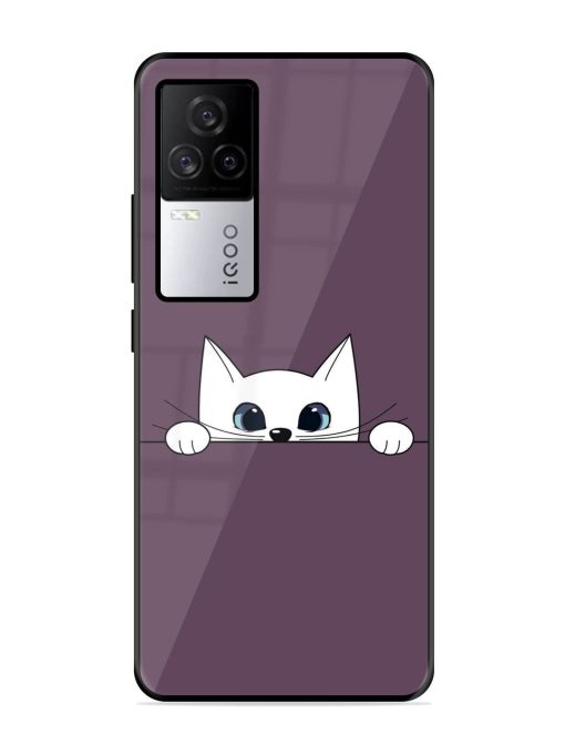 Peek-A-Boo Kitty Glossy Soft Edge Case for Iqoo 7 Legend (5G) Chachhi