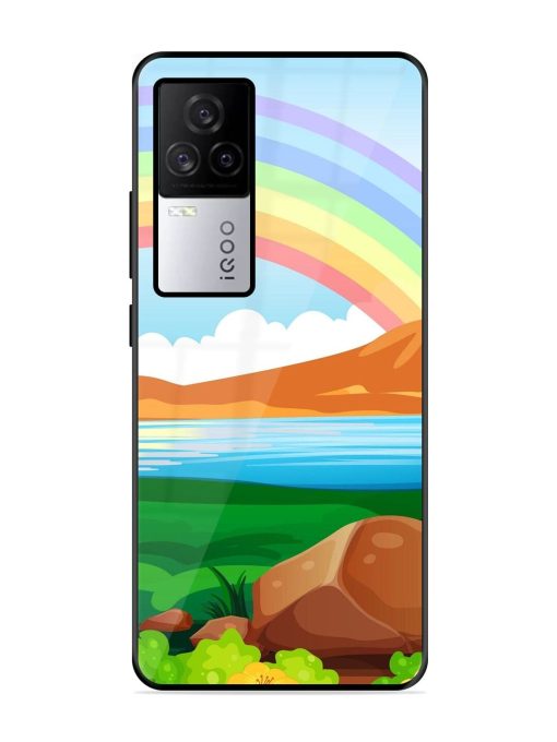 Rainbow Over The Lake Glossy Soft Edge Case for Iqoo 7 Legend (5G)