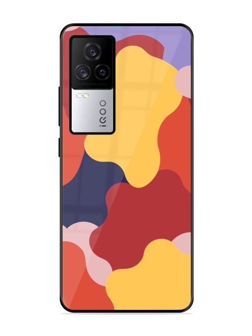 Gooey Color Chaos Glossy Soft Edge Case for Iqoo 7 Legend (5G) Chachhi