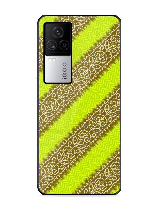 Golden Bandana Bliss Glossy Soft Edge Case for Iqoo 7 Legend (5G) Chachhi