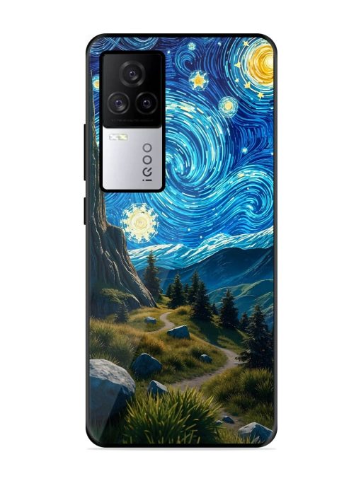 Starry Night In The Shire Glossy Soft Edge Case for Iqoo 7 Legend (5G) Chachhi