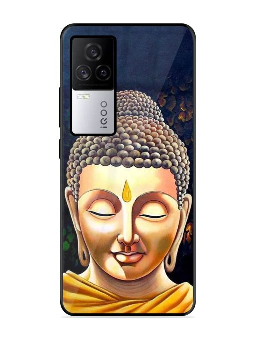 Buddha Face Glossy Soft Edge Case for Iqoo 7 Legend (5G) Chachhi