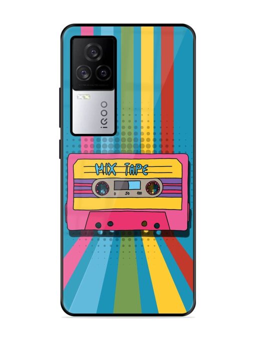 Retro Cassette Tapes Glossy Soft Edge Case for Iqoo 7 Legend (5G) Chachhi