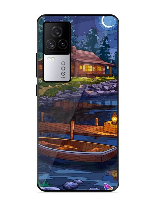 Moonlit Serenity Glossy Soft Edge Case for Iqoo 7 Legend (5G) Chachhi