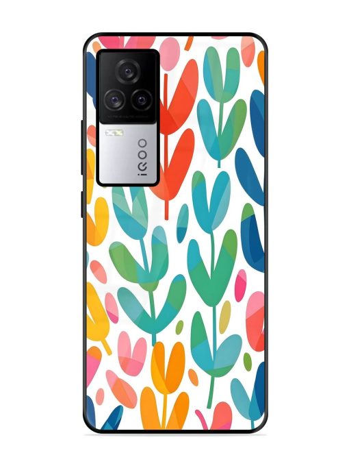 Rainbow Of Blooms Glossy Soft Edge Case for Iqoo 7 Legend (5G) Chachhi