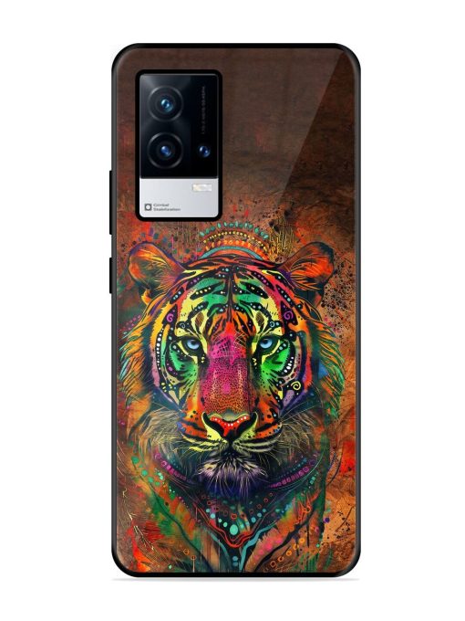 Cosmic Tiger Glossy Soft Edge Case for Iqoo 8 Chachhi