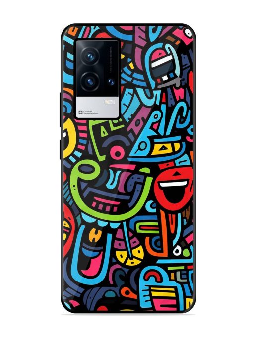 Doodlephoria Glossy Soft Edge Case for Iqoo 8 Chachhi