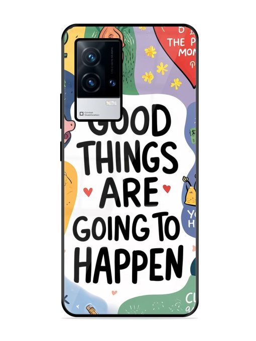 Uplifting Scribbles Glossy Soft Edge Case for Iqoo 8 Chachhi