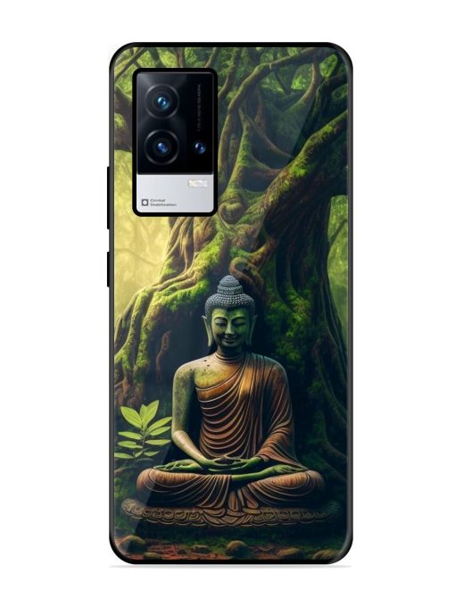 Green Buddha Art Glossy Soft Edge Case for Iqoo 8 Chachhi