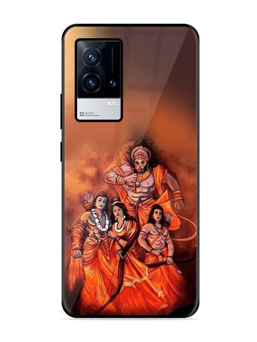 Sita Ram Glossy Soft Edge Case for Iqoo 8 Chachhi